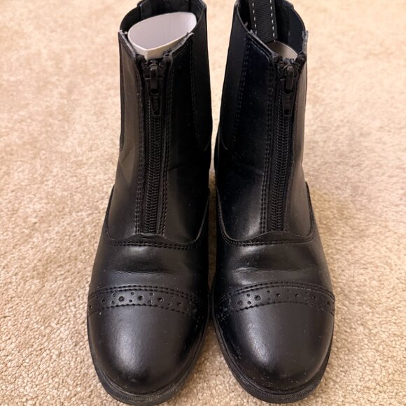 Kids Paddock Boots Size 2 Black - Picture 2 of 7